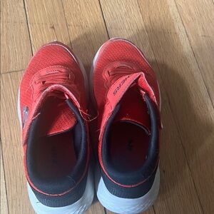 Skechers Kids Bright Red Slip-On Athletic Sneakers